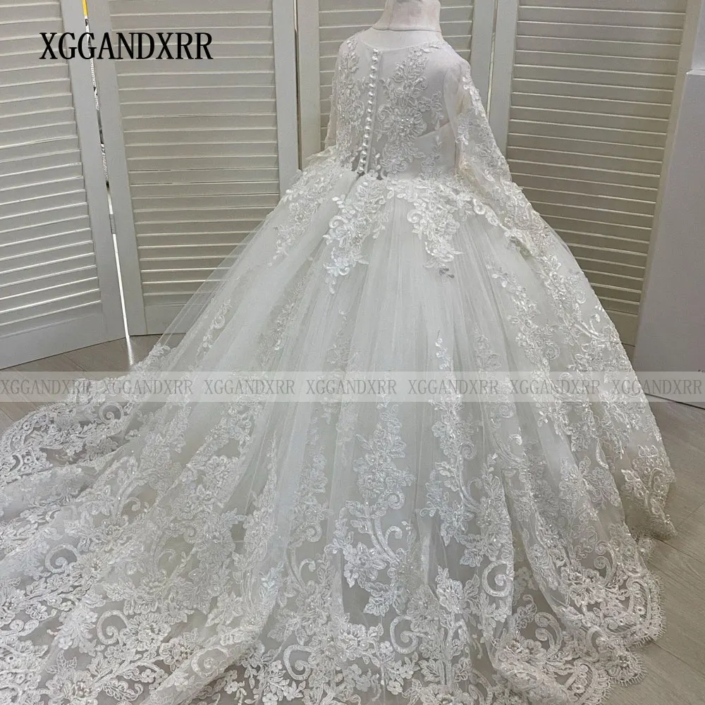 Elegante abito da ragazza di fiore bianco 2025 Abito da festa di nozze Mini principessa Quinceanera Festa di compleanno Abito formale per sorella figlia