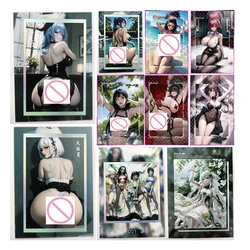 Anime Goddess Story Ganyu Yae Miko Kanroji Mitsuri Nicorobin Raiden Shogun Collectible Cards Christmas Birthday Gifts Game Toys