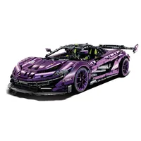 P1 GTR MOC 10617 Racing Car 1:8 Model Building Super Sports Vehicle Blocks Ideas Fast Speed Bricks High Tech Toy Gift Boys Kids