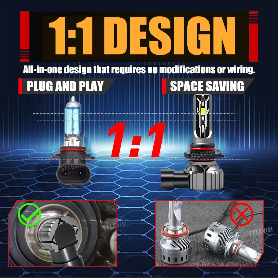 3年間保証 長寿命 静音設計 高ルーメン 9005 ヘッドライト LED ハイビーム レクサス IS250 2010 2011 2012 2013 2015用