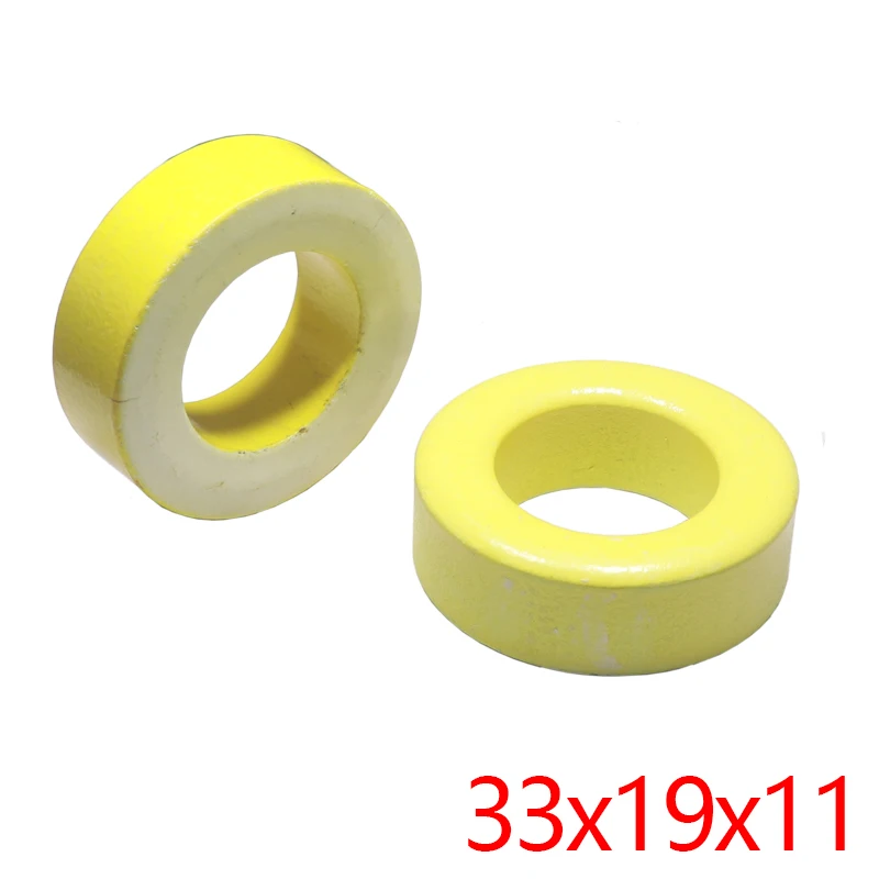 【2-1PCS】33x19x11mm Yellow magnetic ring, common-mode inductor, power magnetic core