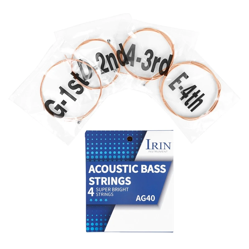 4pcs Carbon Steel Hexagonal Alloy Bass Strings 4 String Bass Strings Dropship