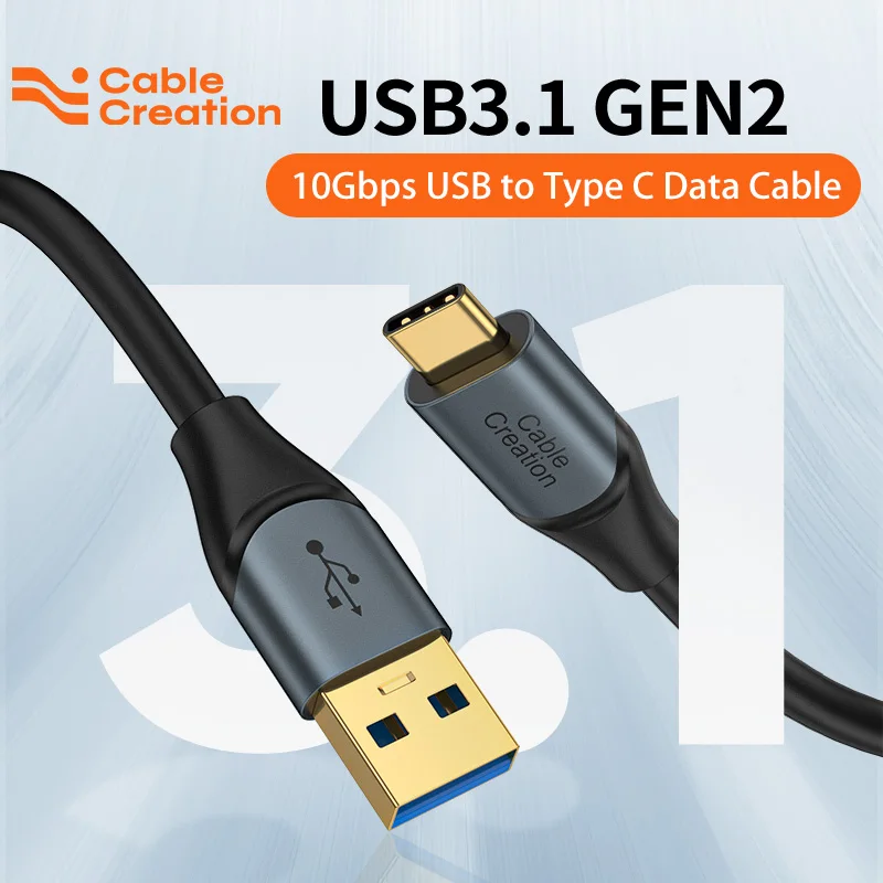 

CableCreation USB Type C Cable USB 3.1 USB 3.2 Gen2 10Gbps USB A to C Data Cable 60W for External SSD Galaxy S24 S23 iPhone 15