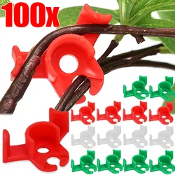 10/100pcs Plant Bender 90 Degree Low Stress Training Clip Reuseable Plant Stem Branche Bending Support Clamps Garden Supplies