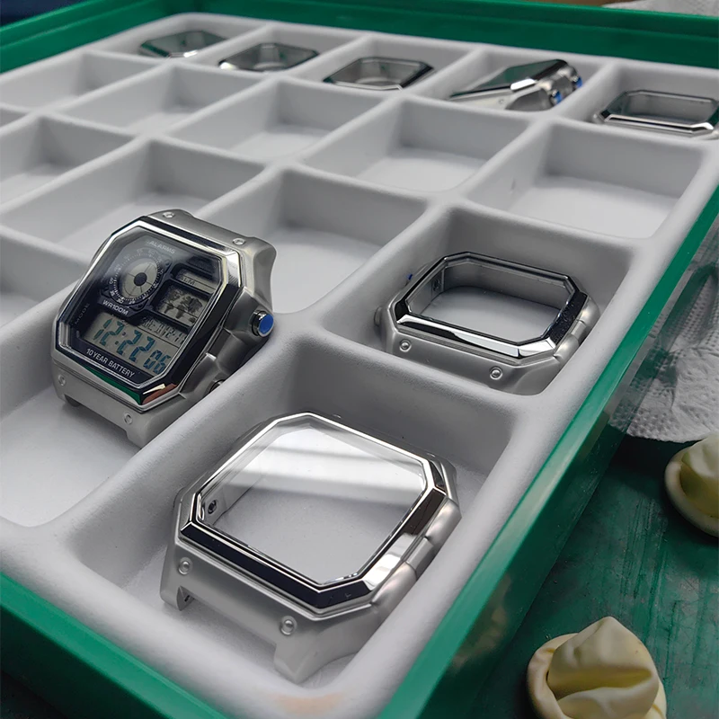 AE1200 AE1300 Mod Kit Case Bezel для Casio 3299 AE-1200 AE-1300 Корпус из нержавеющей стали Ремешок Браслет Металлический комплект AE1200 Стекло мужское