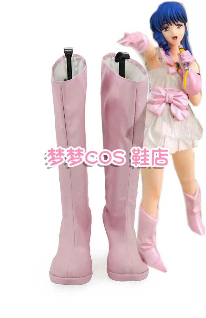 

Super Dimension Fortress Macross Lynn Minmay Cosplay Shoes Pink Boots Halloween Carnival Party Christmas Costume Prop