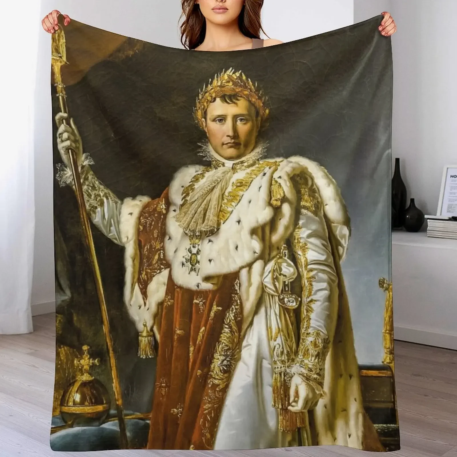 

Emperor Napoleon Throw Blanket Single Soft Beach manga Blankets