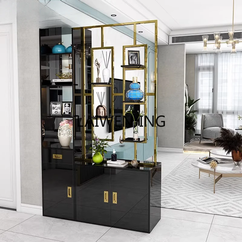 

SGF light luxury entrance cabinet, paint decoration, storage, home partition shoe cabinet