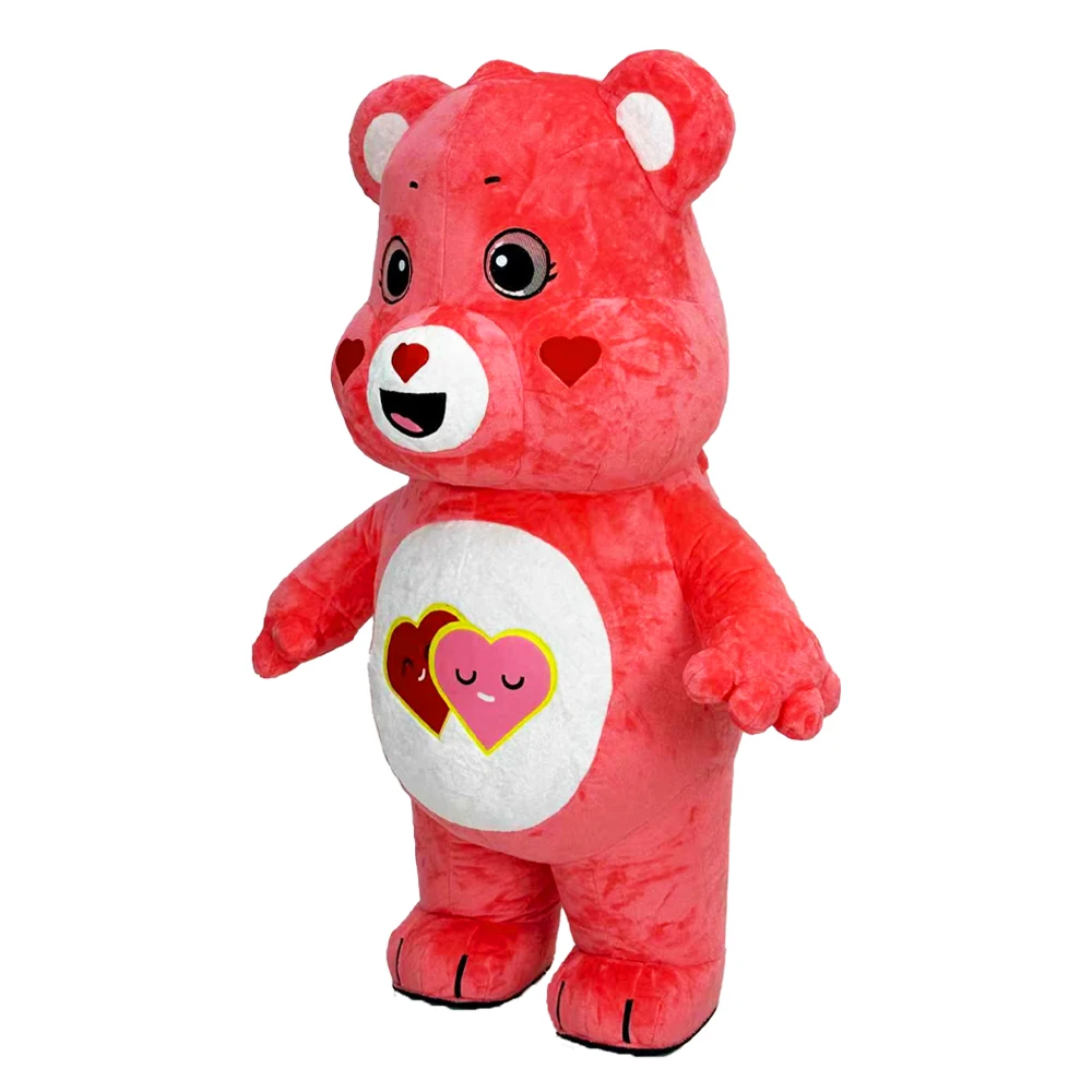 

Милый надувной костюм медведя любви, парадный костюм талисмана для взрослых, косплей, набор для вечеринки в честь Рождества, Хэллоуина