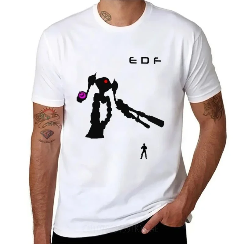 EDF T-Shirt tops aesthetic clothes vintage clothes tshirts for men