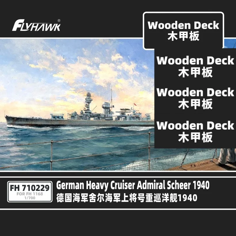 Flyhawk FH710229 1/700 Crucero Admiral Scheer 1940 Cubierta de madera (para FH1168)