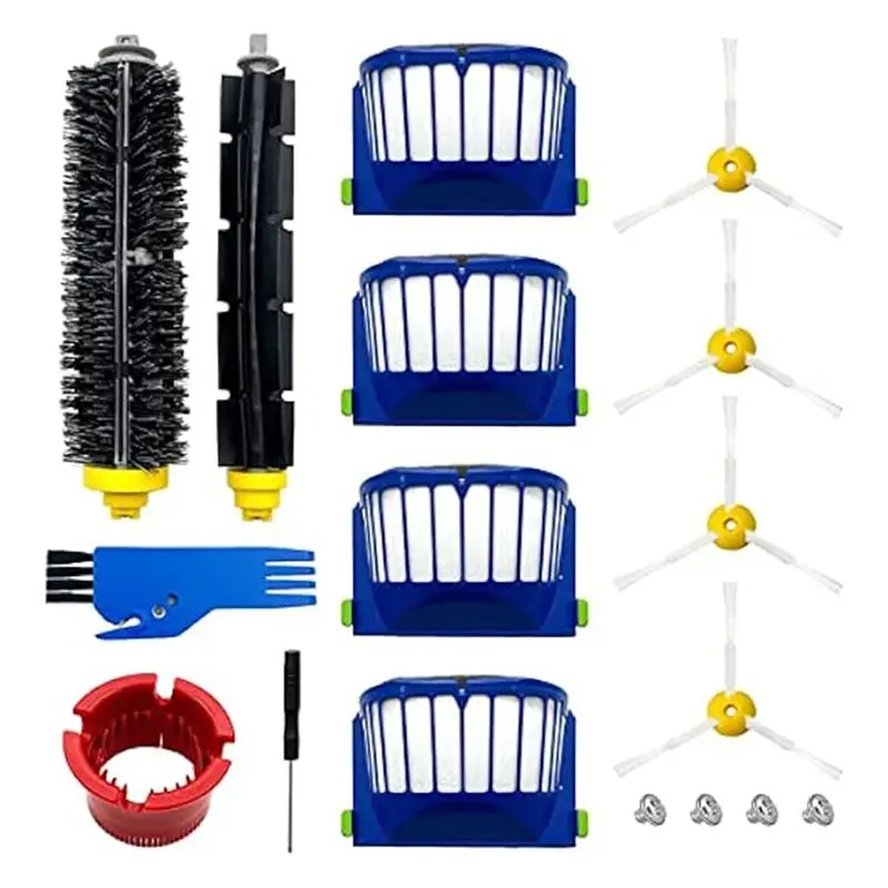 Piezas de repuesto AC93 para Roomba, filtro de la serie Irobot Roomba 600 500, 4 cepillos laterales, accesorios para Robot aspirador