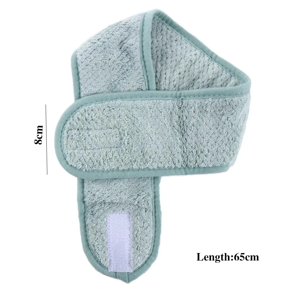 أغطية الرأس النسائية الوجه قابل للتعديل ماكياج حمام الوجه غسل هيرباند عمامة المرجان الصوف عقال التفاف تيارا #2