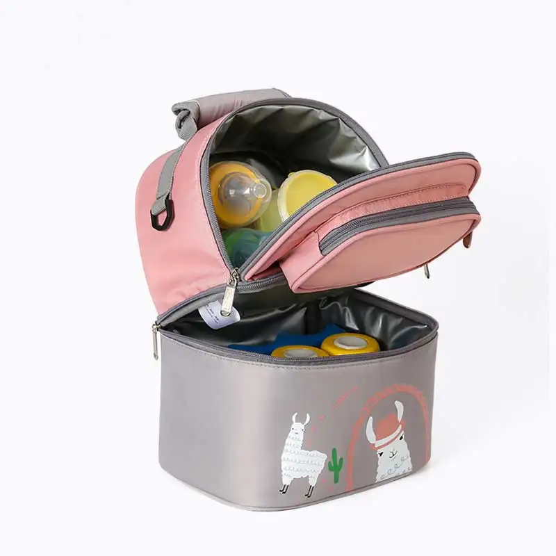 

Сумка-холодильник непромокаемая для мам, многофункциональный термальный рюкзак для подгузников, водонепроницаемый ранец с бутылкой для молока для детской коляски