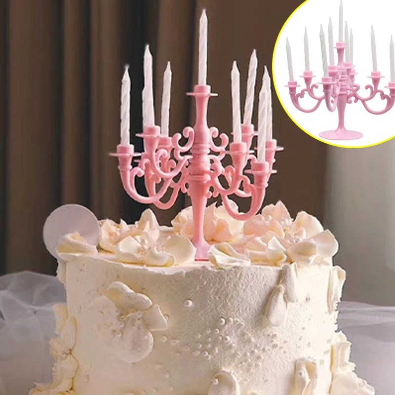 Kuchen Dekoration Kerzenständer Kerze Backen Retro Europäischen Luxus Geburtstag Party Hochzeit Kleine Plug-In Liefert Thema Mädchen