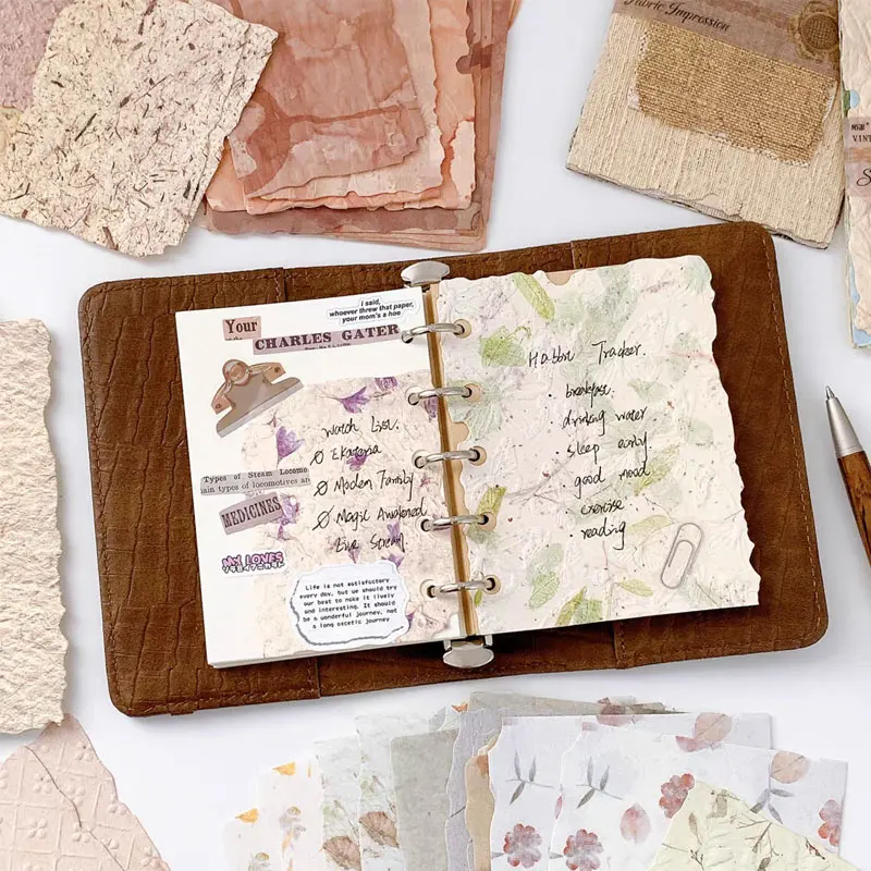 28 Sheets Cute M5 Handbook Replacement Loose Leaf Color Inside Inner Page Notebook Replacement for Students Stationery