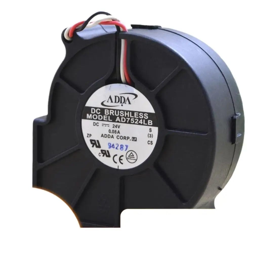 

for ADDA AD7524LB 24V 0.08A Centrifugal Turbofan 7cm 7530 Cooling Fan Electronics Server HVAC Applications