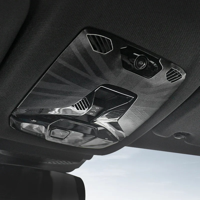 Leather Reading Light Panel Decorative Sticker For Mini Cooper J01 EV Countryman U25 J05 F65 F66 F67 Car Interior Accessories