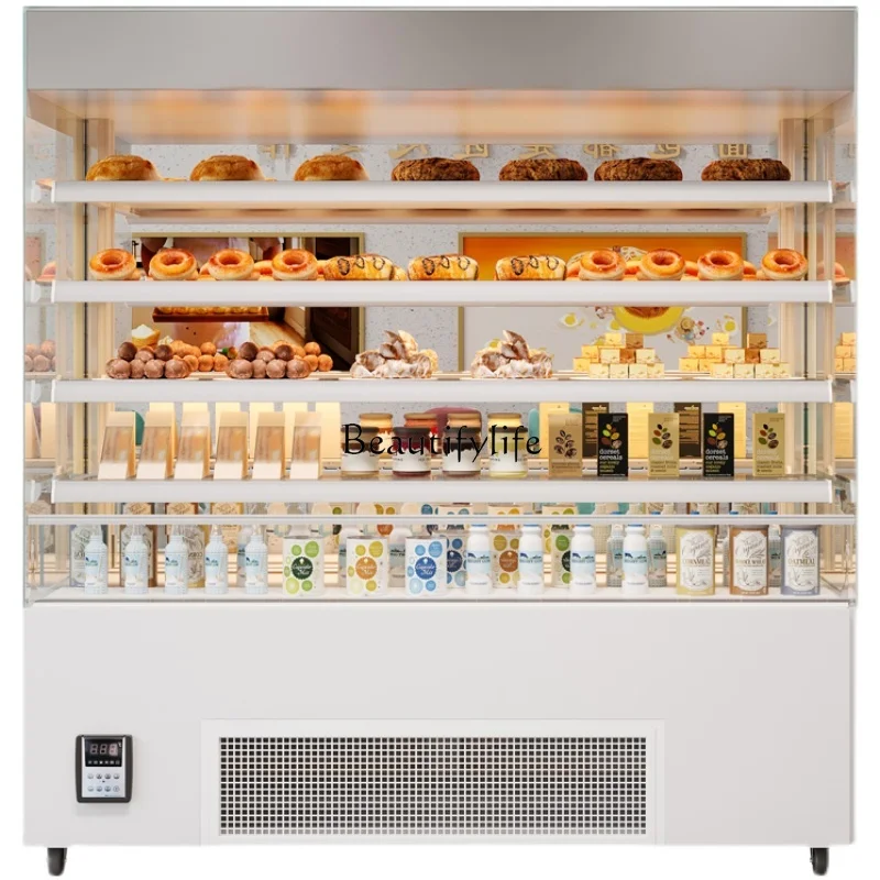 Fruit Fresh Cabinet Open Refrigerated Vertical Cake Sushi Spicy Hot Display Cabinet Air Cooling