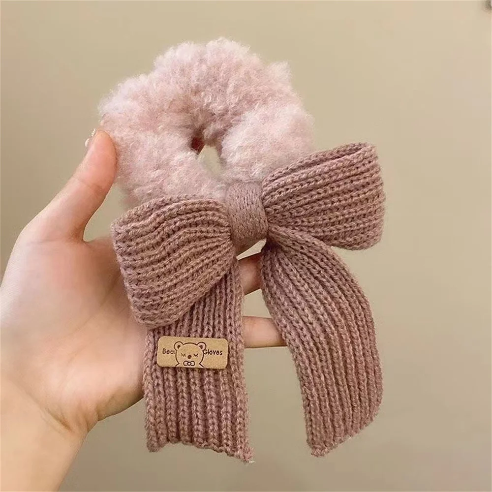 1/2/3Pcs Cute Bow Rubber Band Women Korean Elegant Hair Rope Scrunchies Elastic Hair Rubber Accessories Girls Simple Headdress