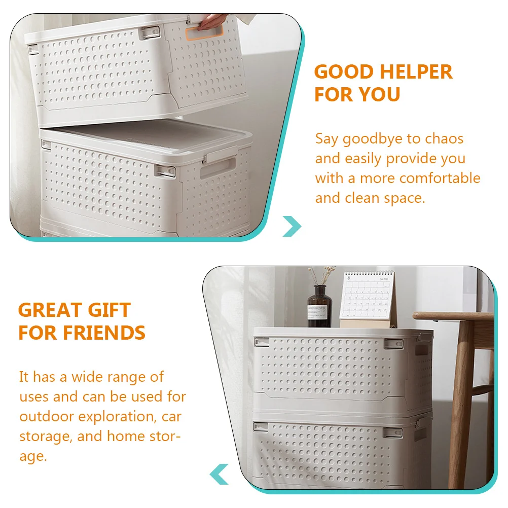 

Storage Box Plastic Organizer For Home Car Use Sundries Storage Box Bin Practical Space Saving Container