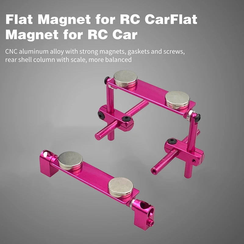 Magnet datar untuk Kit dudukan cangkang badan mobil RC untuk Tamiya TT01 TT02 HPI Sakura 1/10 mobil balap RC mobil tur