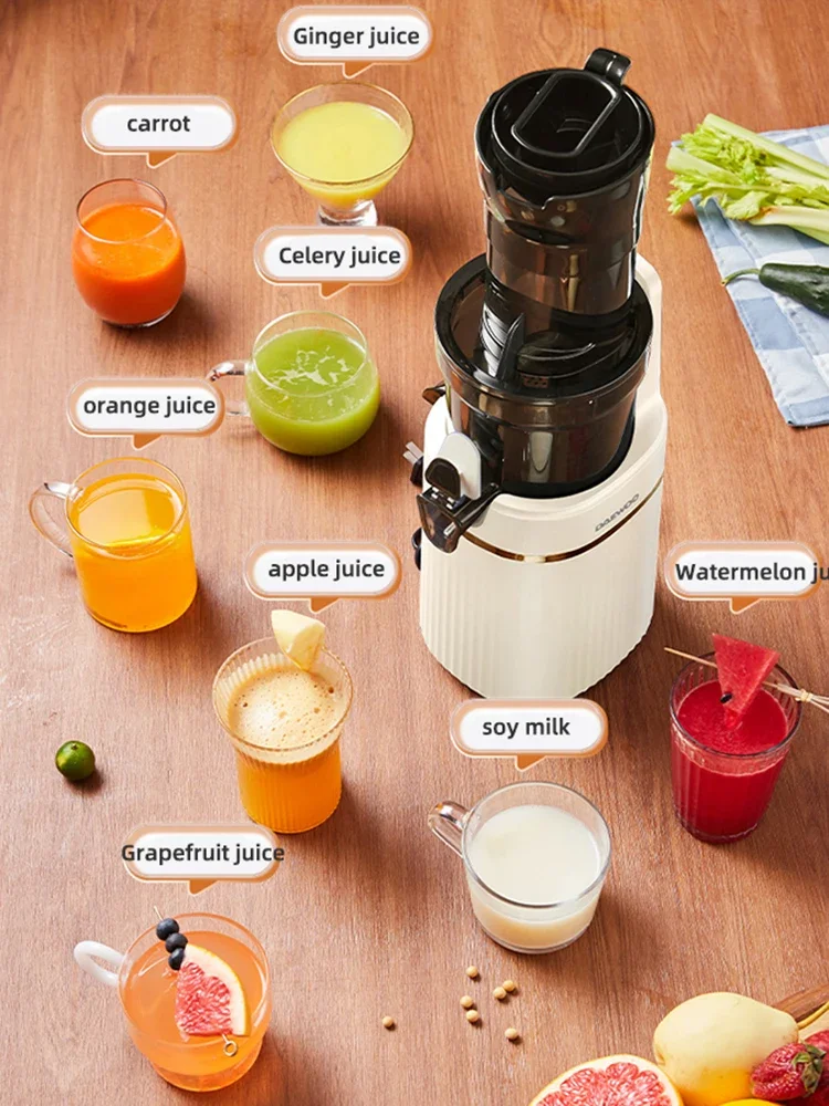 Elektrische Slow Juicer Fruit Groente Schroef Koude Pers Afzuigfilter-Vrije Squeezer Citrus Juicer Draagbare Blender