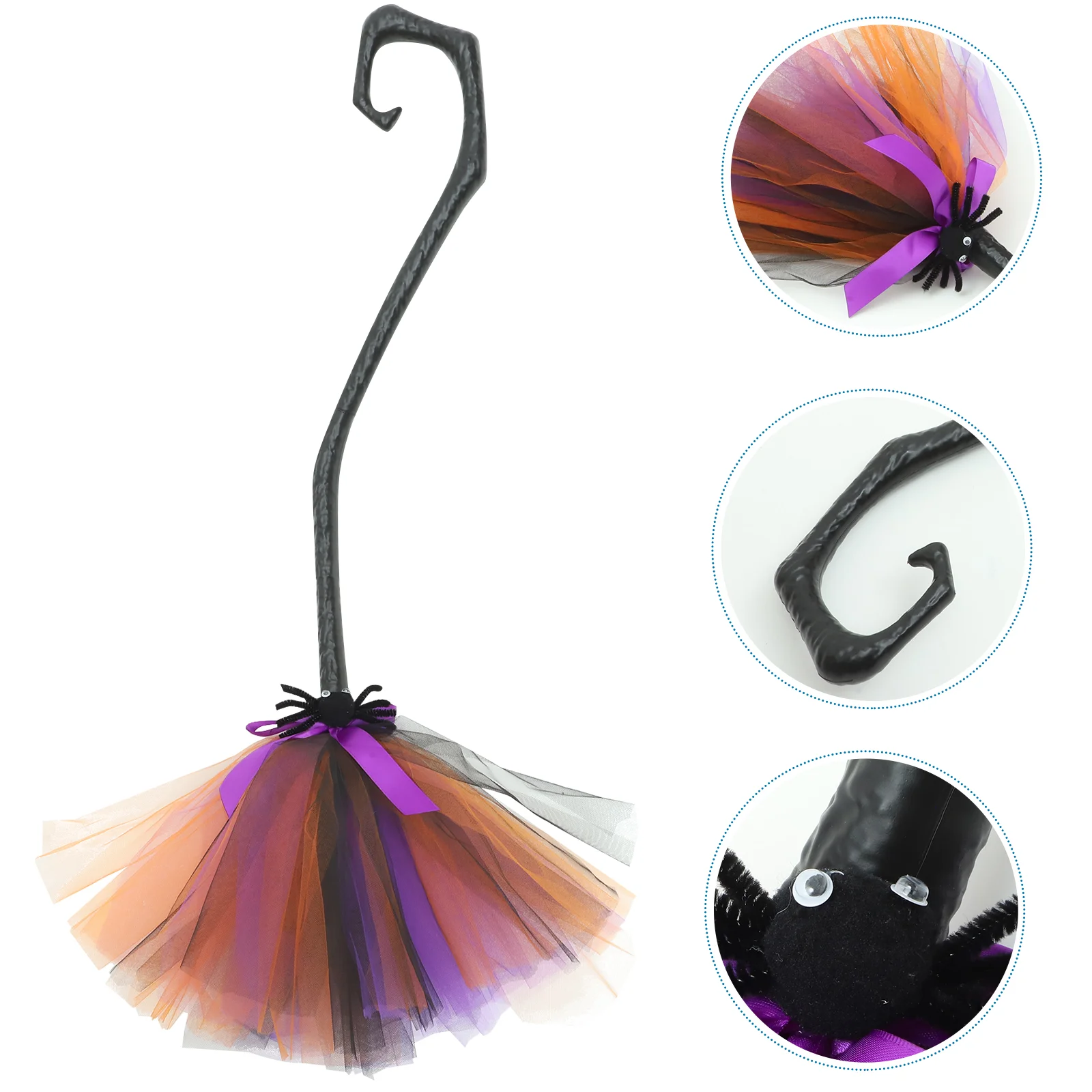 

Broom Women's Decorations Costume Plastic Halloween Costumes Party Cosplay Prop