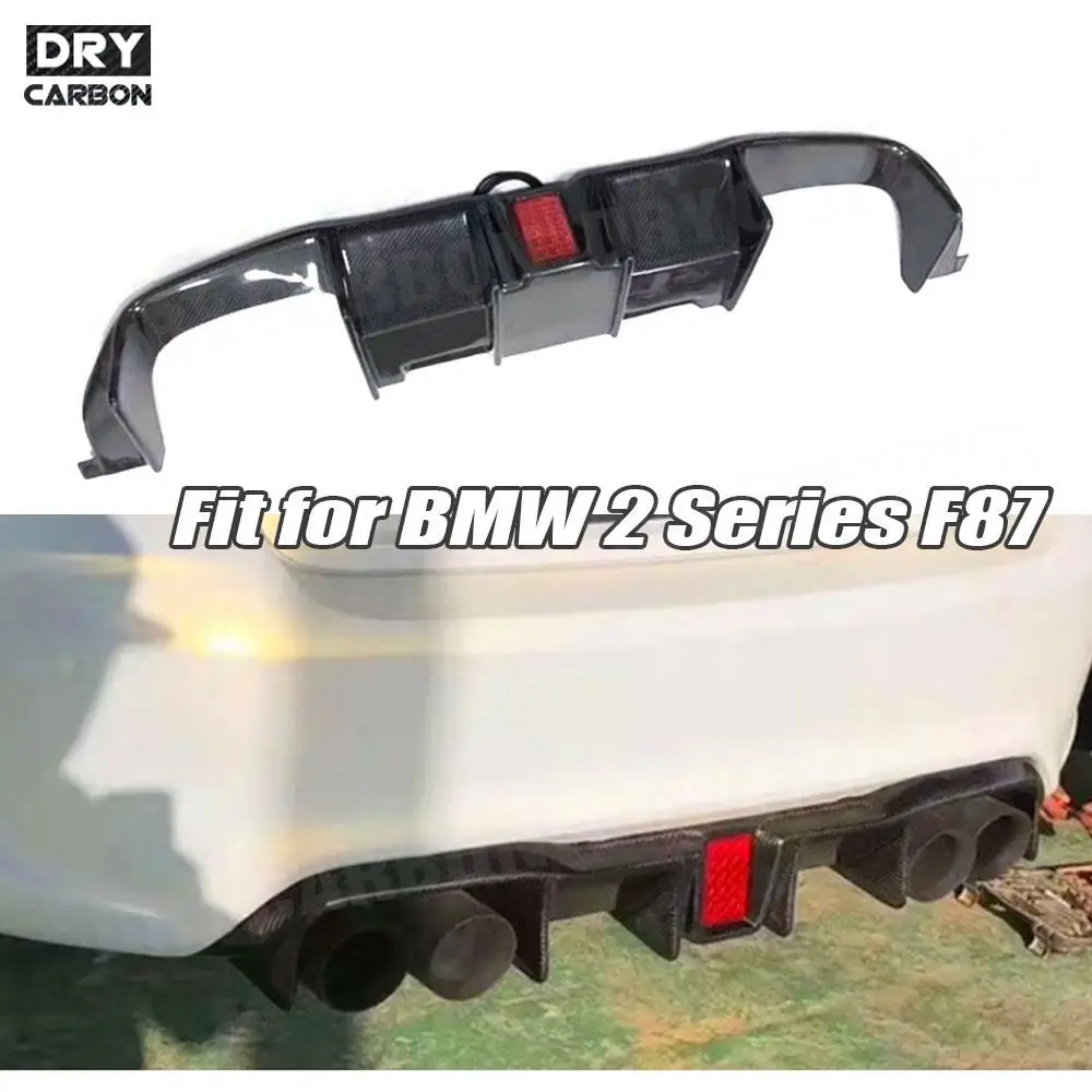 for BMW 2 Series M2 Coupe 2016 2017 2018 Carbon Fiber Rear Bumper Lip Diffuser Spoiler  Car Accessories Car Tuning