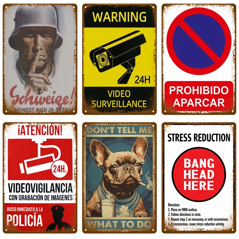 

Vintage Tin Sign Home Decor Items Wall Decor Art Wall Mural Room Decoration Items Decor Men Retro Metal Sign Plate Bar Posters