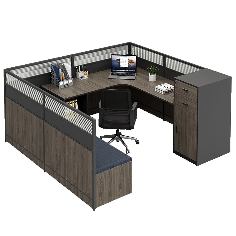 

Company 4 people 6 double simple desk office staff table finance desk staff table chair combination