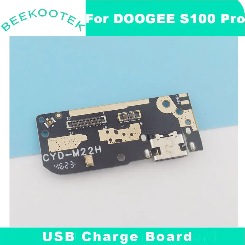 Nuevo Original DOOGEE S100 Pro placa USB Base puerto de carga con accesorios de micrófono para teléfono inteligente DOOGEE S100 Pro