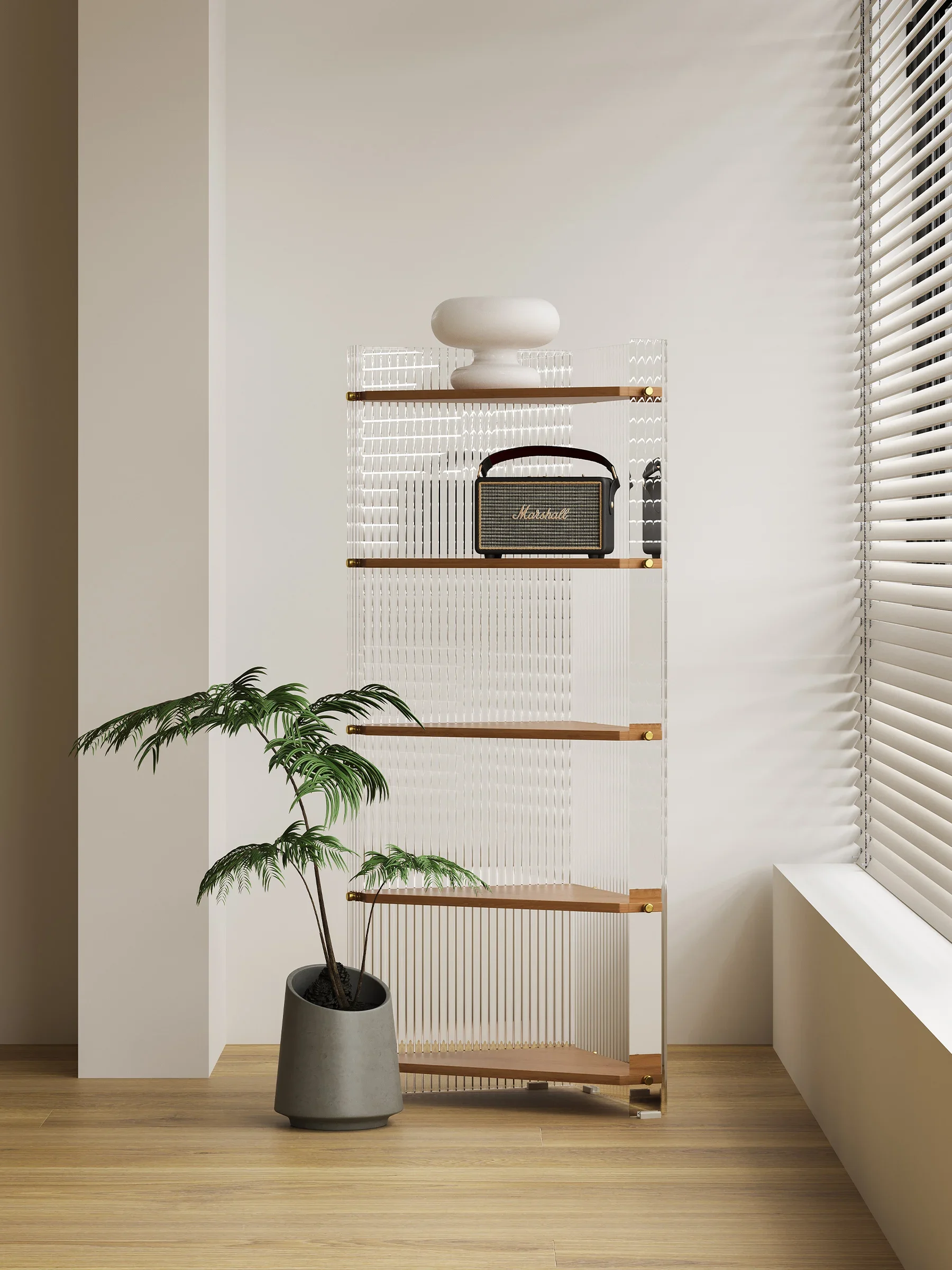 Simple ins wall triangular shelf, multi-functional wall cabinet, commercial home atmosphere furniture storage rack