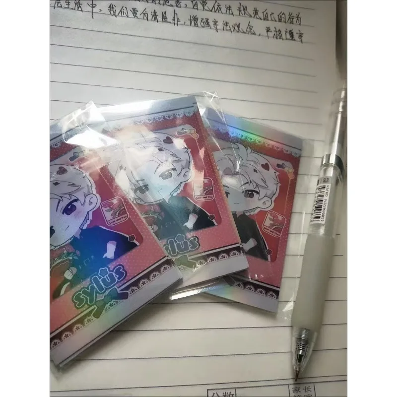 5Pcs/Pack Game Love and Deepspace Merch Fans Collection Character Laser Cards Xavier Zayne Rafayel ralayo Sylus Caleb Card Gift