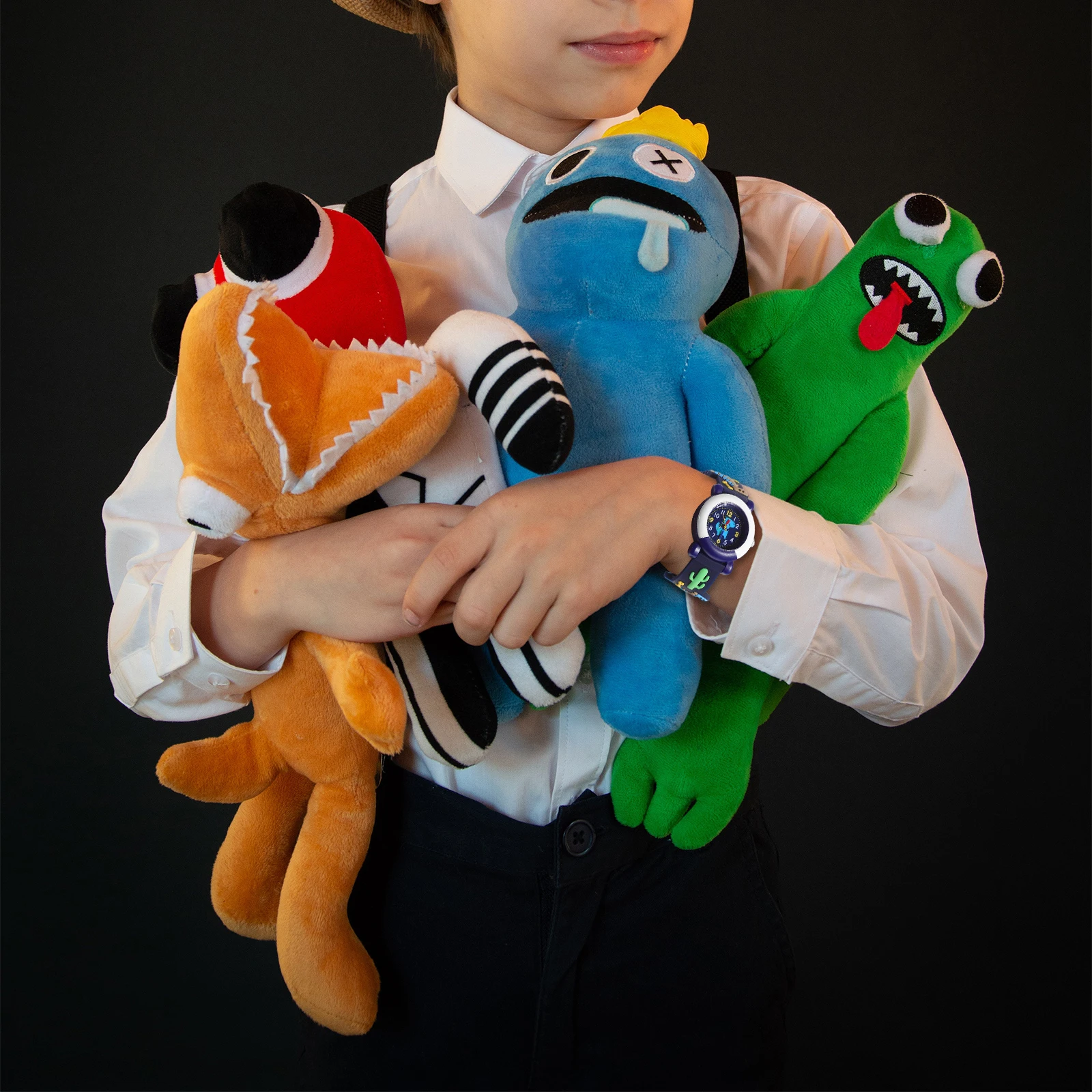 Orologio creativo da cartone animato per bambini Ragazze Orologi da polso elettronici in plastica per bambini carini Portachiavi decorativo Multiuso leggero