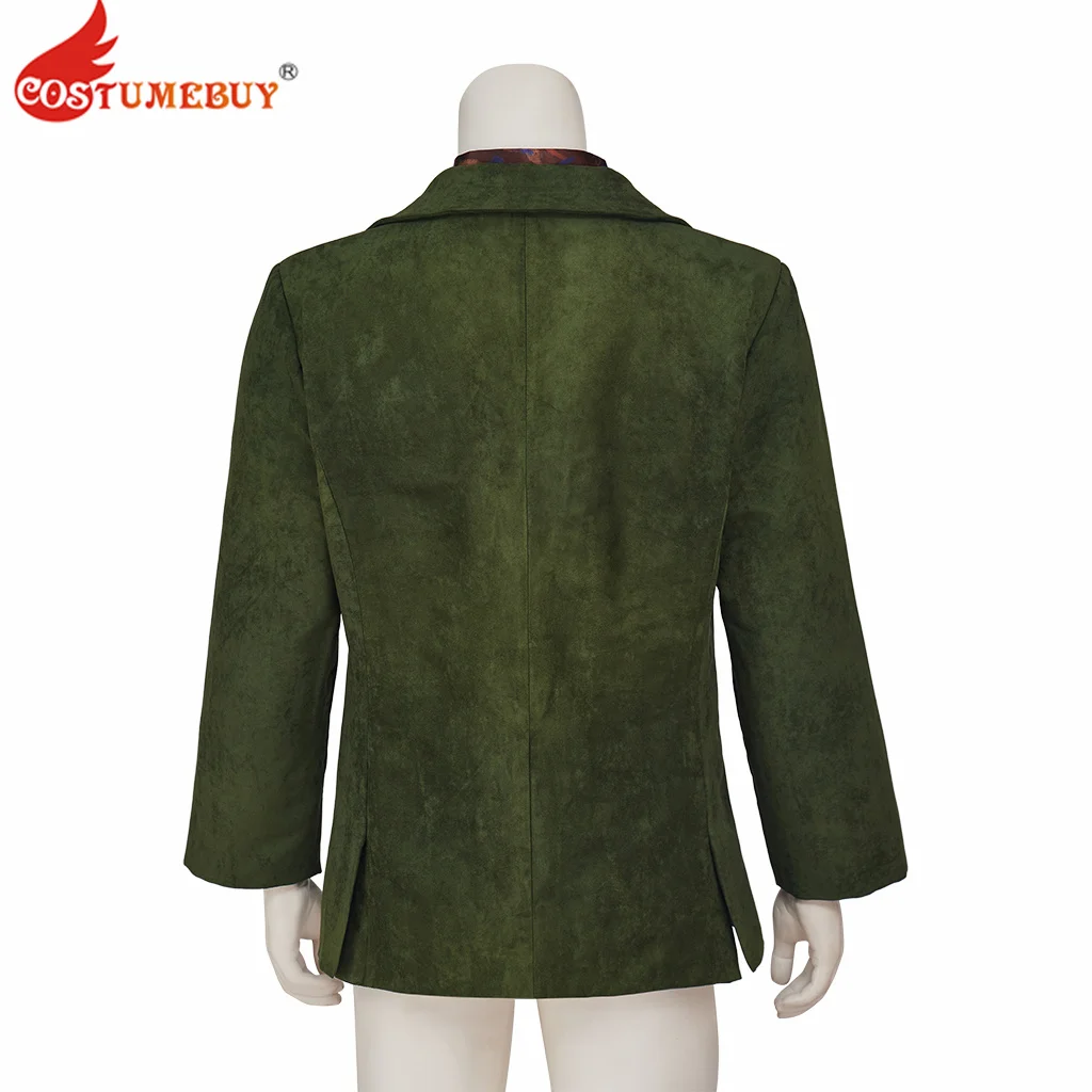 Disco Elysium Cosplay Harrier Du Bois Cosplay Jacket Coat Men\'s Green Disco Blazer Vintage Suit Jacket Top