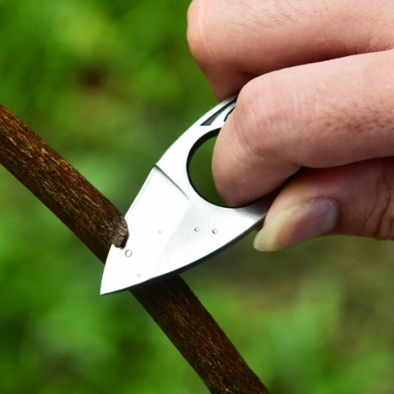 Portable Knife Survival Tactical Pocket Knife Outdoor Camping Hiking Hunting Knives Wood Handle EDC Fishing Defense Tool