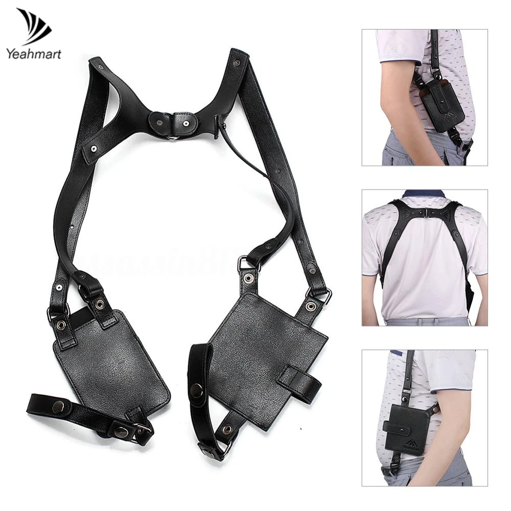 Anti-Thief Underarm Double Shoulder Wallet Bag Hidden Holster Belt Security Concealed Pack Backpack For Man/Male