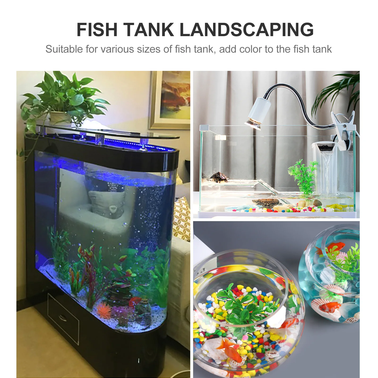 

10pcs Artificial Seaweed Fish Tank Decor Simulation Aquatic Plants For Aquarium Landscape Fake Seaweed Pet Supplies