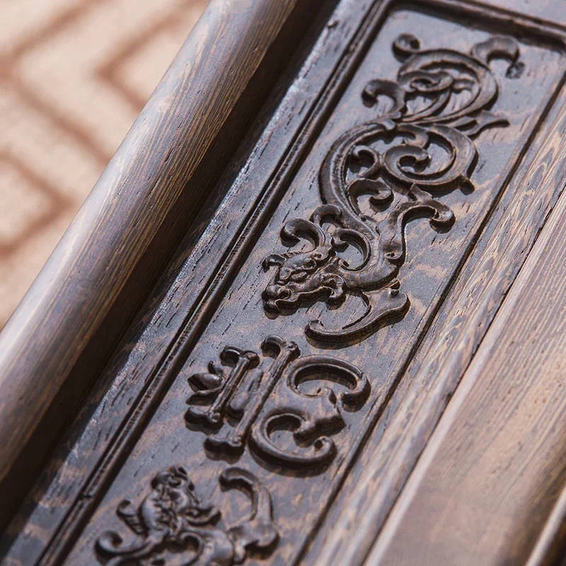 Carved Solid Wood Living Room Side Table Flower Stand Door Frame Bonsai Stand Indoor Flower Pot Rack1 image 3