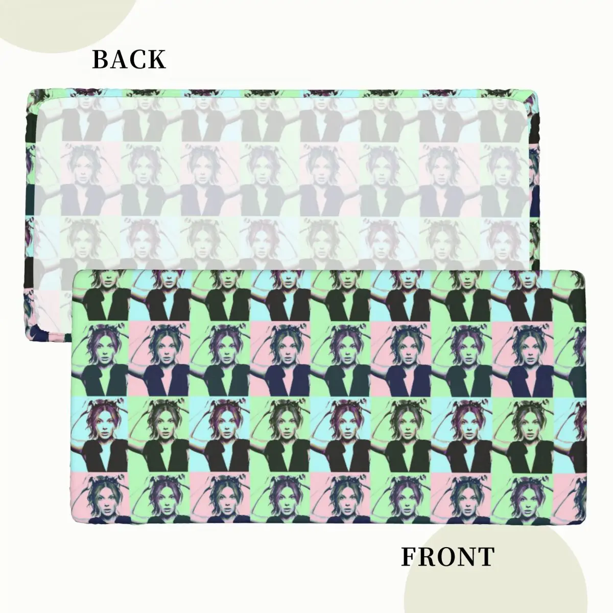 Millie Bobby Brown Pop Art Customized Rectangular Tablecloth Waterproof Table Cover for Dining Events Table Cloth