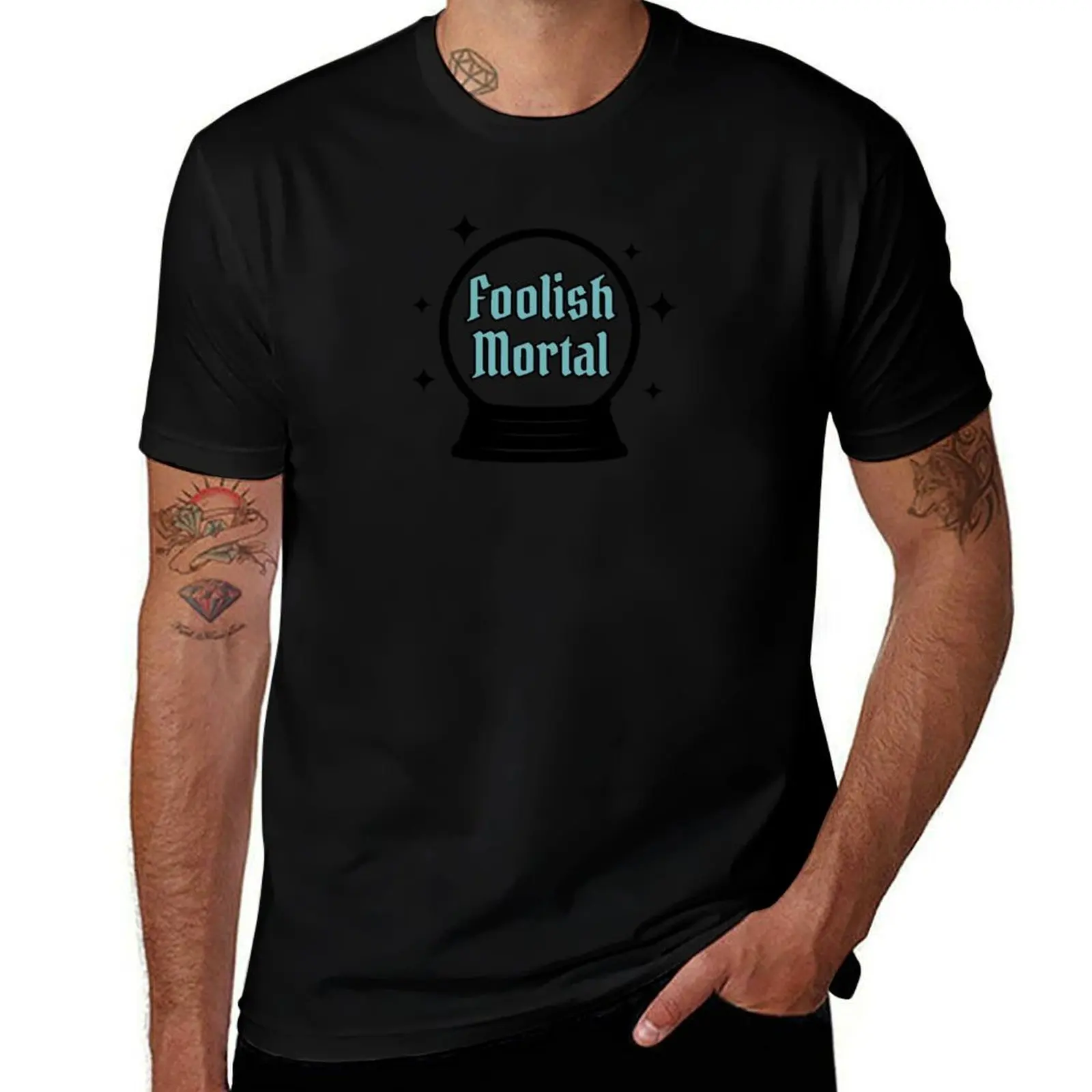 

Foolish Mortal T-Shirt T-shirts man funny gifts basketball graphic tees mens graphic t-shirts