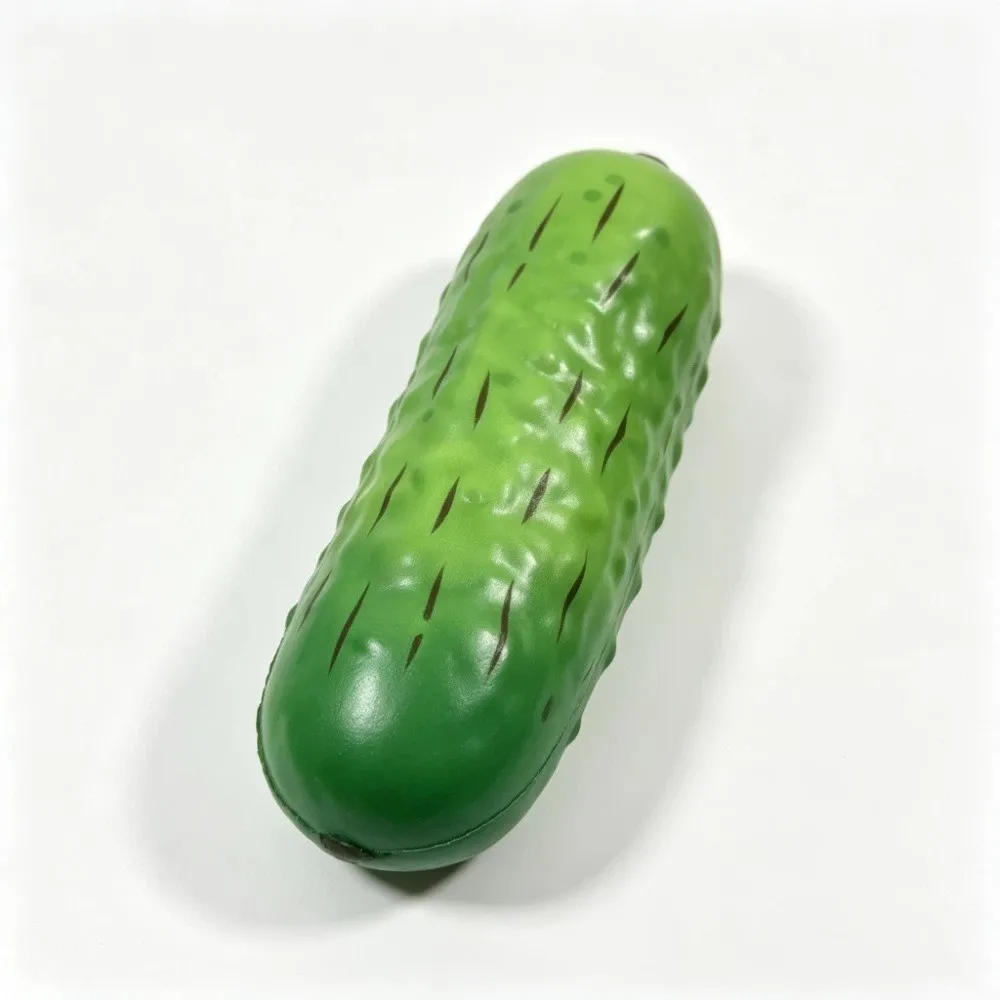 Simulation Fruit Watermelon Squeeze Toy Cute Summer Realistic Cucumber Sensory Fidget Ball Pinch Eggplant Slow Rebound Toy