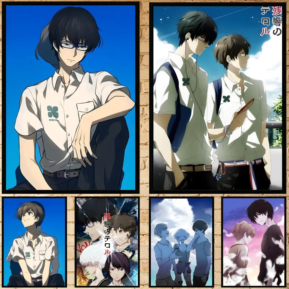 anime Terror in Resonance Poster Poster HD Waterproof Self-adhesive Art Print Wall Decor for Bedroom Living Room Gift
