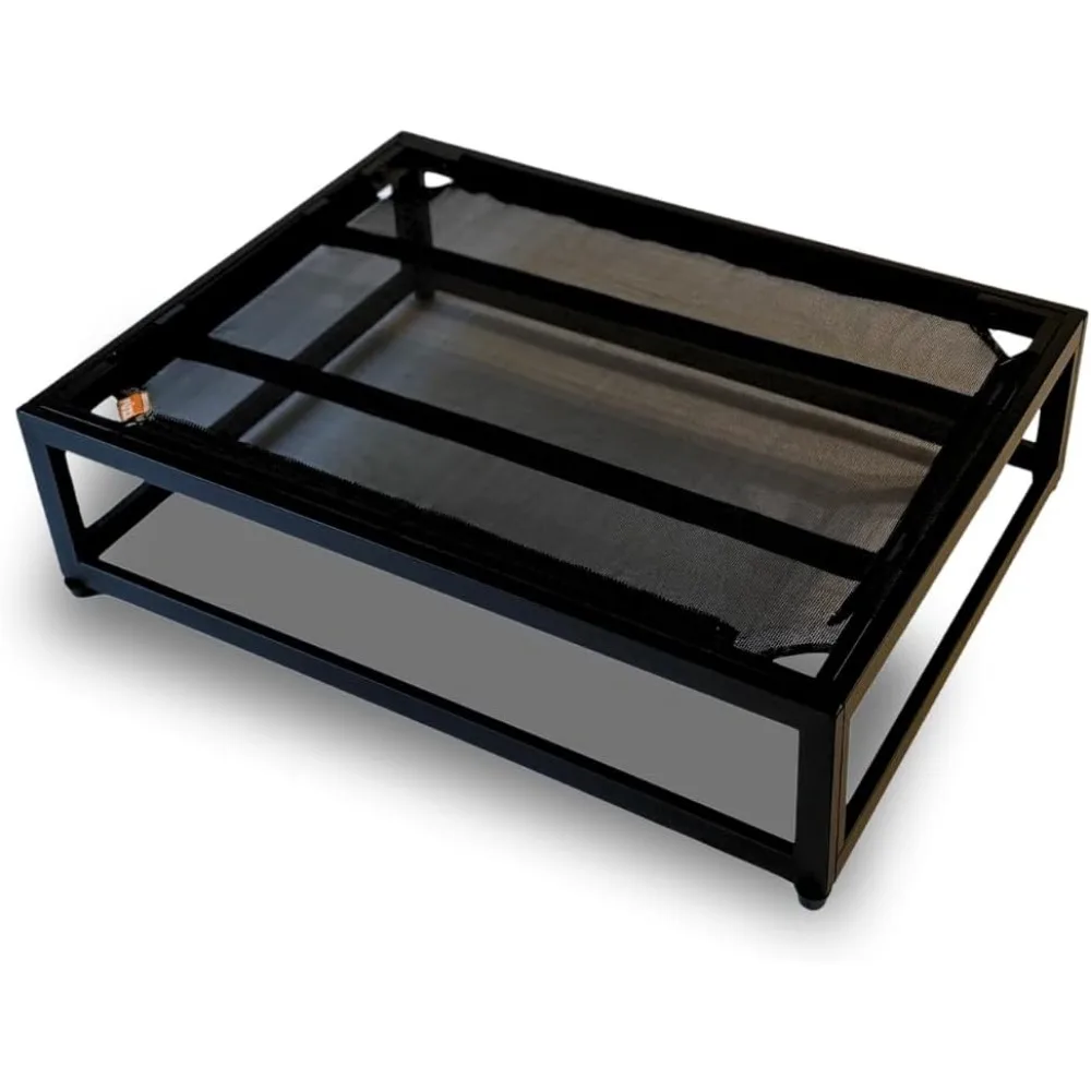 سرير كلب مرتفع فاخر من FUZI، سرير أليف مرتفع للاستخدام الداخلي والخارجي، مقاوم للمضغ ومتين، تصميم مسامي للراحة #3