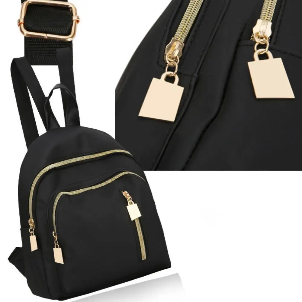 

Fashion Oxford Women Backpack Simple Black Travel Bag Portable Large Capacity Handbag