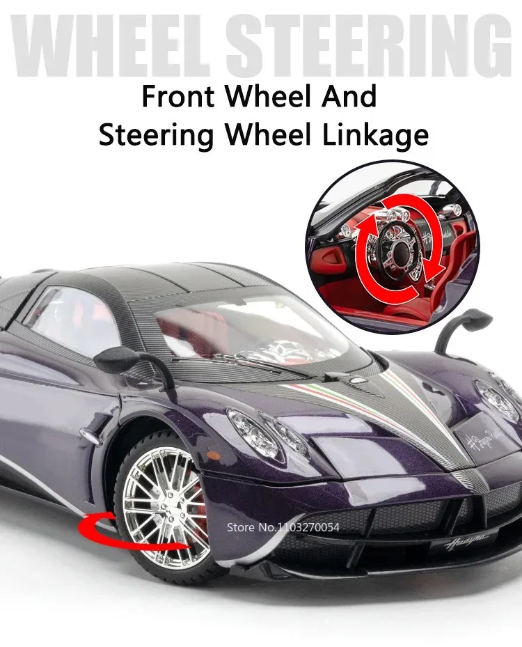1:18 Apollo Evo Pagani Huayra Dinastia Auto Modell Spielzeug Metall Diecast Türen Geöffnet Zurückziehen Sport Autos Sammlung Spielzeug Geschenke
