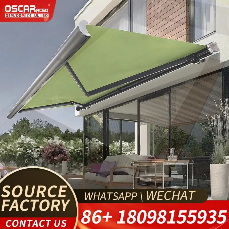 HighPerformance Motorized Retractable Aluminum Awning System for Garden Office Outdoor Use Retractable Awning