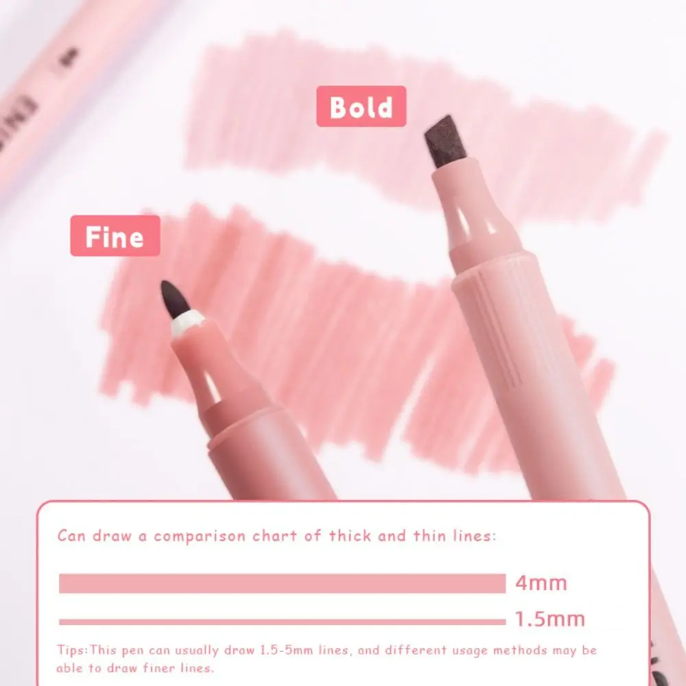 

4Colors/Set Double Headed Highlighter Set Mark Key Points Graffiti Tools Color Marker Pen Eye Protection Stationery Planner Pen