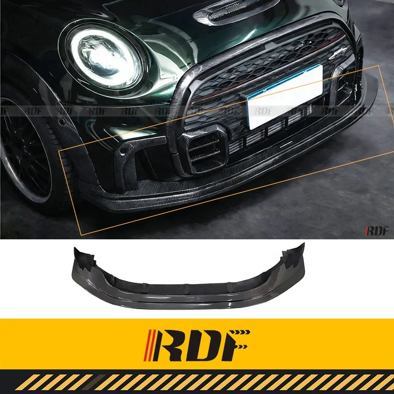 

Suitable for 2021-2022 MINI F56 F55 JCW LCI2 Front spoiler Aerodynamic kit Modified Carbon fiber Front Lip Forged Carbon Spoiler